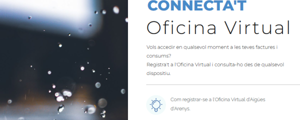 Pantalla de l'oficina virtual - com registrar-se